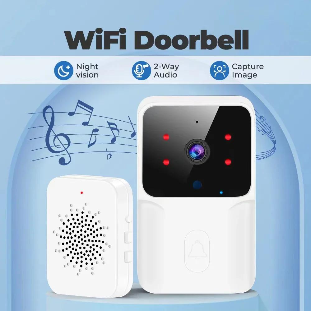 Two-way Wireless Security DoorBell Wireless Intercom Doorbell Home Security WiFi Smart Video Call Door Bell with Camera