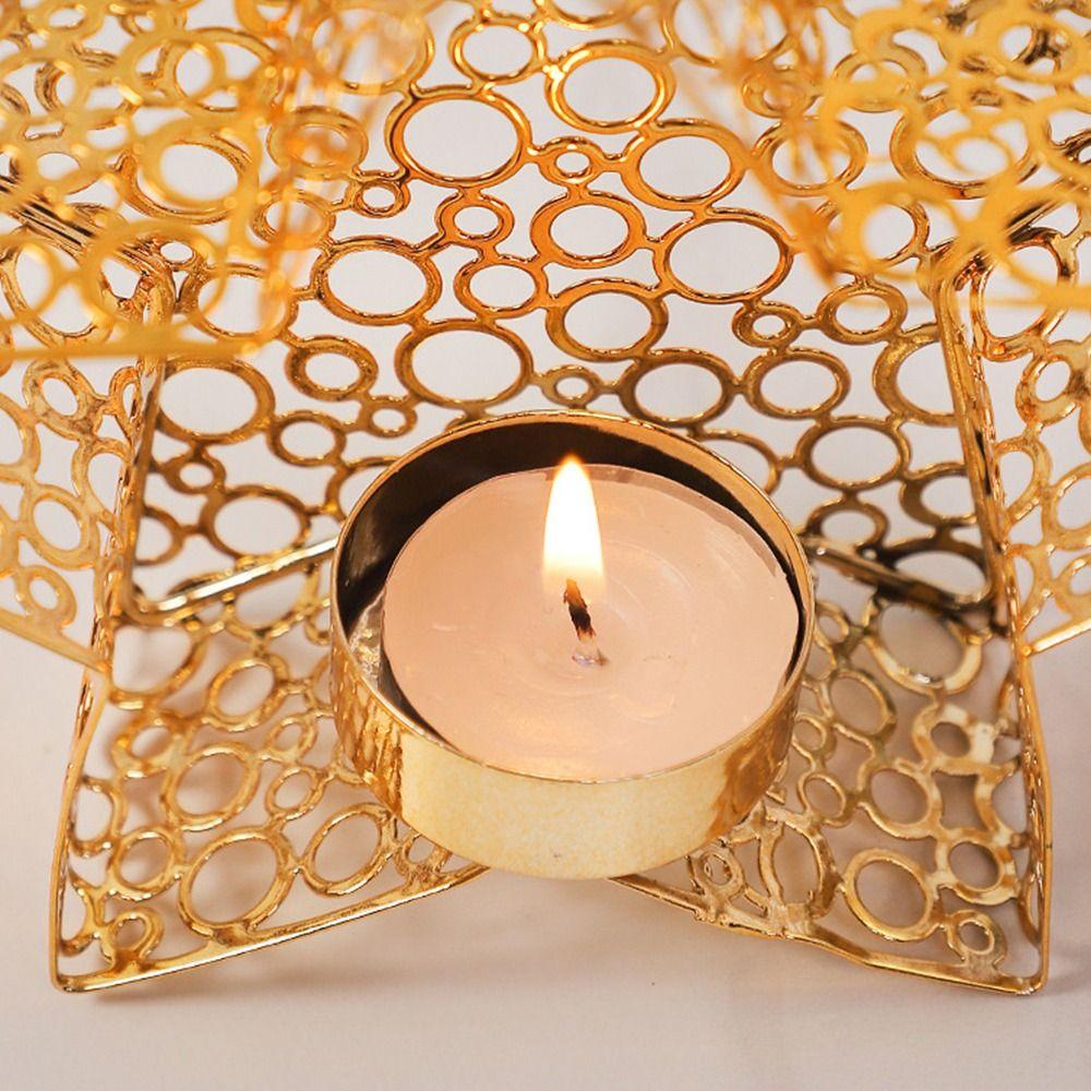 Stjärna från Mellanöstern Ljusstake Handhållen Ljusstake Hållare för Ljusstakar Skrivbordsdekoration