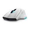 Alienware Drahtlose Gaming-Maus AW620M Silber 7 Optisch 1KHz Abfragerate 26000 DPI 650 Leicht Million RGB - Weiß, Tasten, Sensor, Rate, (5 Stufen),