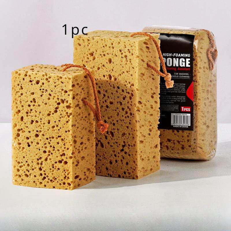 Thickened high foam car wash sponge large honeycomb seaweed sponge block car supplies beauty cleaning decontamination sponge wipe