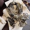 New Fashion Spring/Summer Women Leopard Print Phnom Penh Headband Chiffon Scarf Shawls Female Long Wraps Beach Sunscreen Gift