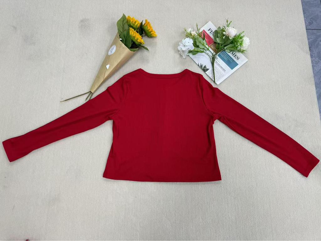 Ebay2025 Damen Frühling/Sommer Slim-Fit Einfarbig Knopf-Cardigan