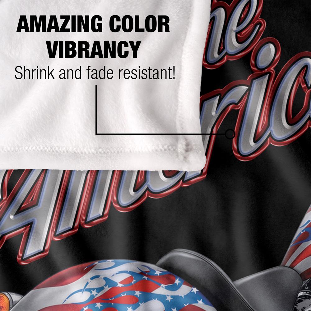 JQ Licensing James Piazza The American Dream Silky Motorbike Supersoft Blanket