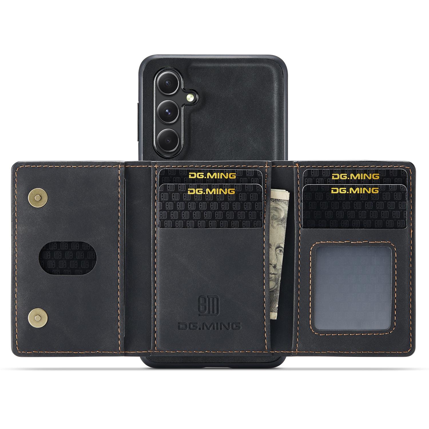 

For Samsung Galaxy A36 5G Case PU+PC+TPU Phone Cover Detachable Wallet Coffee