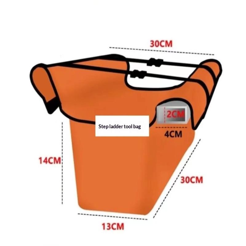 Folding Ladder Tool Storage Bag Versatile Durable Convenient Accessories Oxford Cloth Portable Ladder Hanging Bag For Workshop