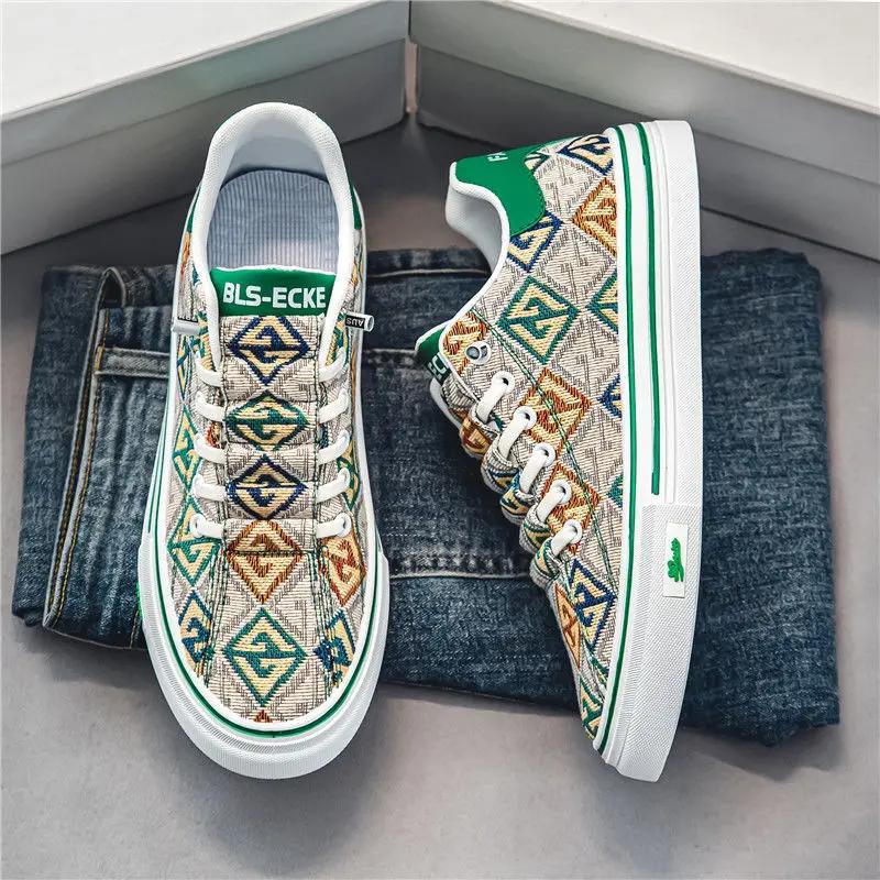 Retro Men's Casual Shoes Breathable Fashion 2024 Male Shoe Footwear Offer Legitimate Comfortable Walking On Sale Deals Sneakers