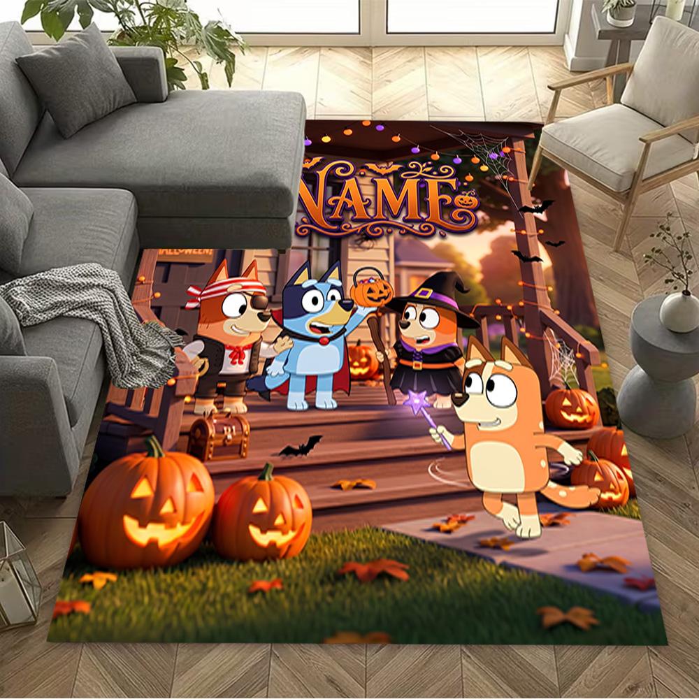 Halloween Party Invitation Personalized Text Floor Rug Office Rug Perfect for Game Room Dining Room Decorate Room Entryway Antislip Carpet