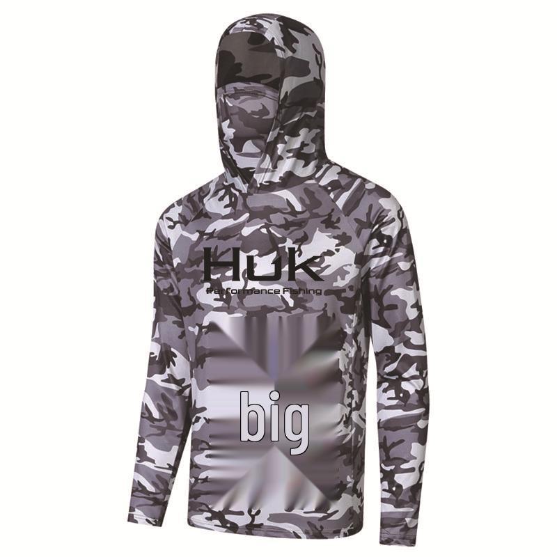 

HUK Summer Outdoor UV Protection Hooded Fishing Shirt XXL
