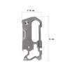 Tibitdeer Titanium Metal Keychain with Carabiner and Bottle Stylish and and Durable for Home and Outdoor Perfect as a Gift for Men and Women Opener,