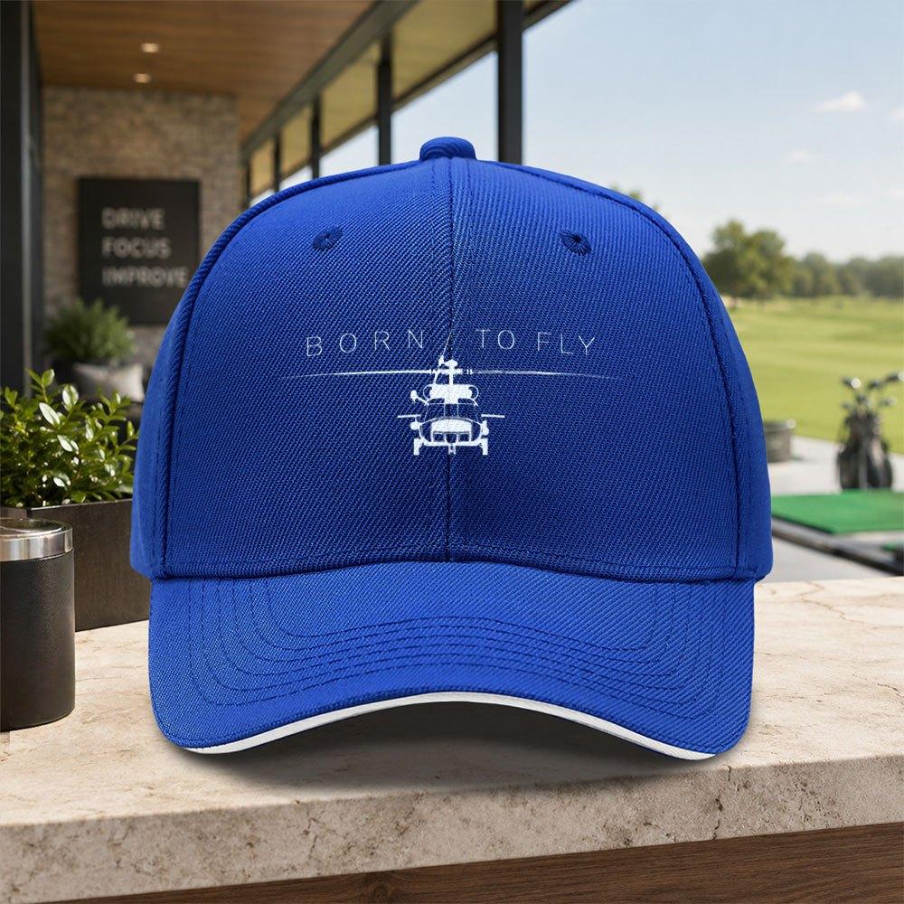 HelicopterThemed Baseball Cap with Duckbill  Adjustable Lightweight Unisex Hat for Unisex Women Travel Parties Gifts