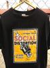 T-SHIRT ÉTINCELLE BOUCHON D'ALLUMAGE DISTORSION SOCIALE CHAUD Unisex T-Shirt