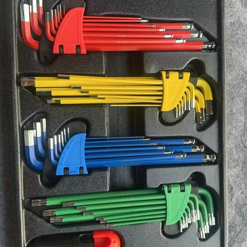 Hexagon Key Set Hexagon Wrench Screwdriver Set Hexagon Spanner Universal Wrench Key L Type with Ergonomic Handle