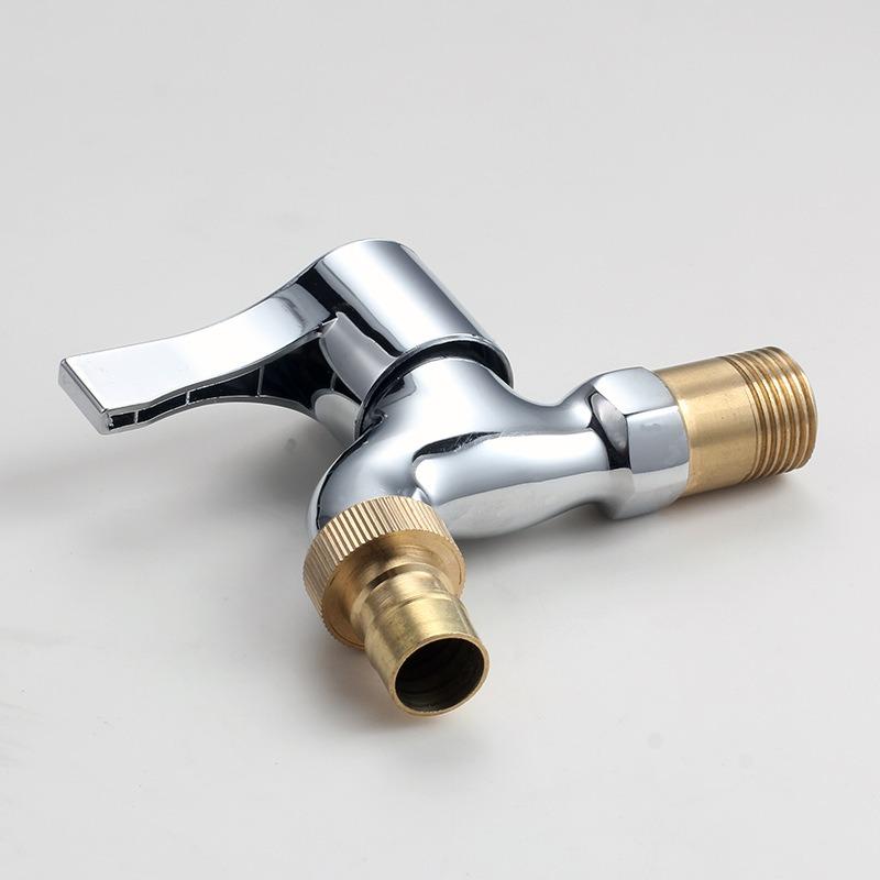 Washing Machine Tap 20mm Copper Water Faucet Extended Washing Machine Faucet One In Two Out Multifunctional Faucet