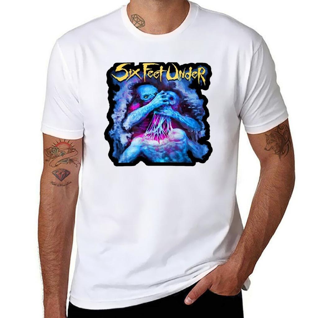 Six Feet Under Band Artwork T-Shirt Sommer Mode Lässiges T-Shirt