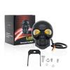 Motorbike High Low Beam Lamp Aluminum Alloy Skull Headlight Motorcycle Skull Fog Lights for Halloween Skull Decoration Headlamp