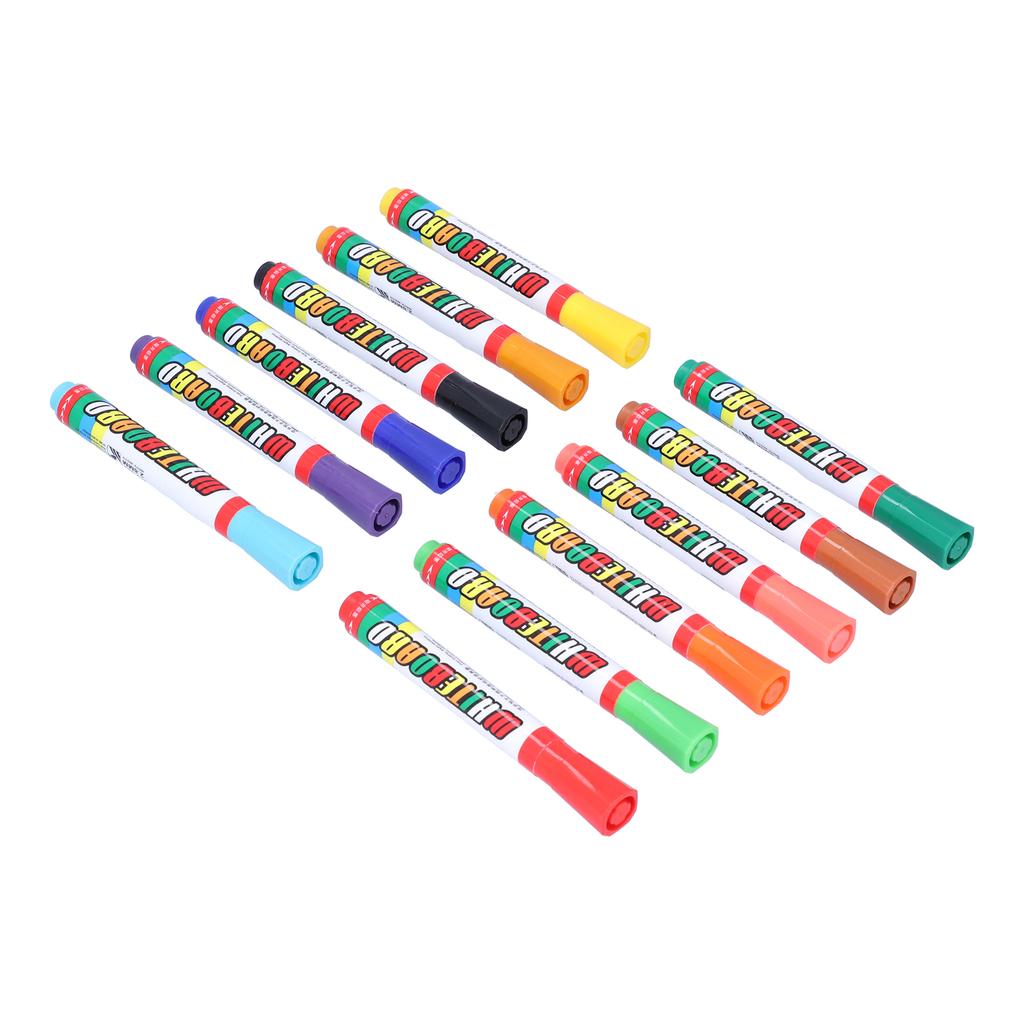 Whiteboard Pen Colorful Painting Pens Erasable Marker Children Drawing Graffiti Tool Set12‑Color