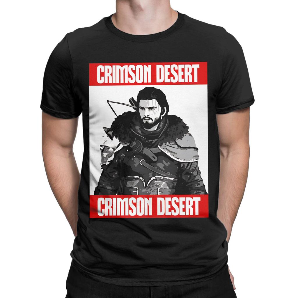 Novelty Crimson Desert 2026 Tshirt Unisex Round Neck 100 Cotton T Shirts Short Sleeve Tees 4xl 5xl Clothes