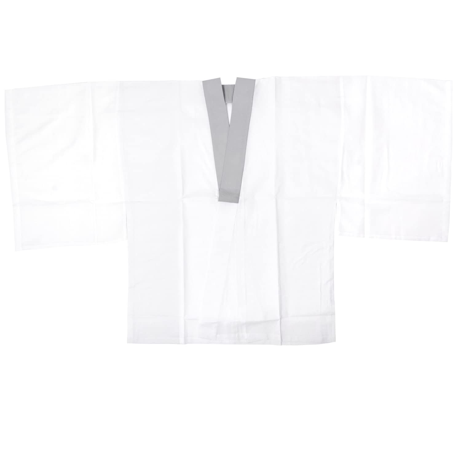 

Летняя майка-половина для мужчин [KYOETSU], шелк, стираемая, полуворотник, (М, серый) серый