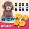 4pcs/set Waterproof Winter Pet Dog Shoes Anti-slip Rain Snow Boots Footwear Thick Warm For Small Cats Puppy Dogs Socks Booties