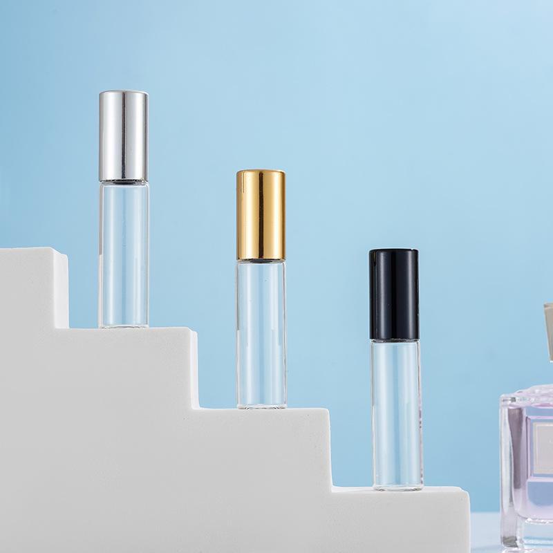 Transparent Glass Roller Bottles for Perfume and Essential Oils - 1ml, 2ml, 3ml, 5ml, 10ml