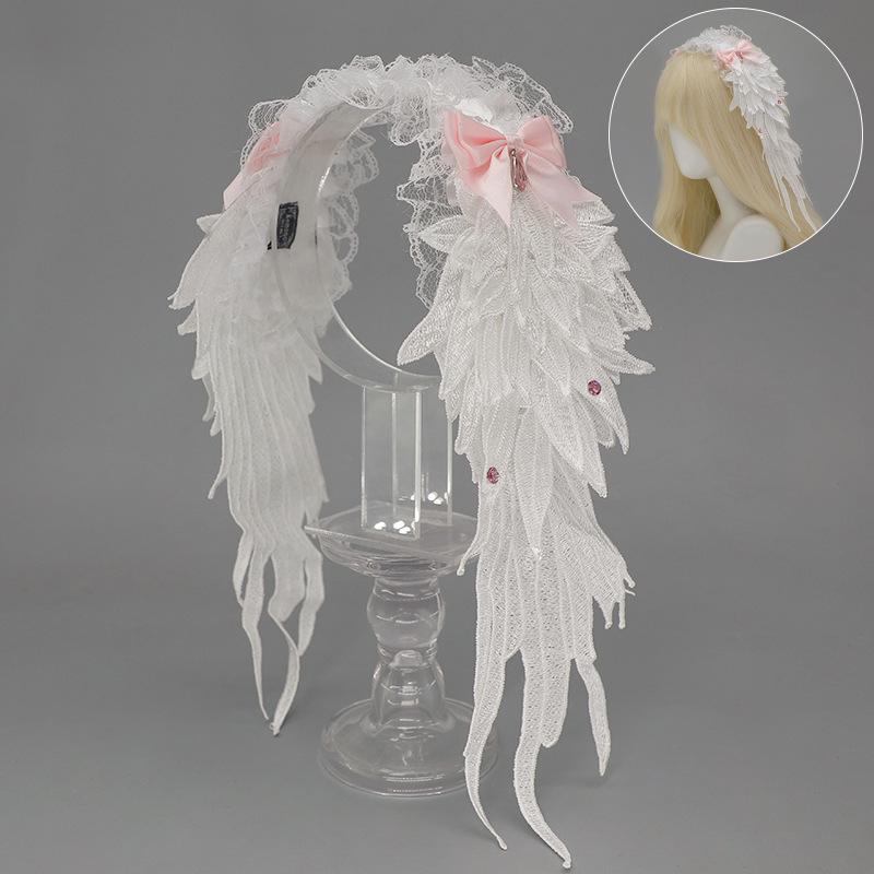 Gothic Angel Wings Headband - Punk Lolita Harajuku Style