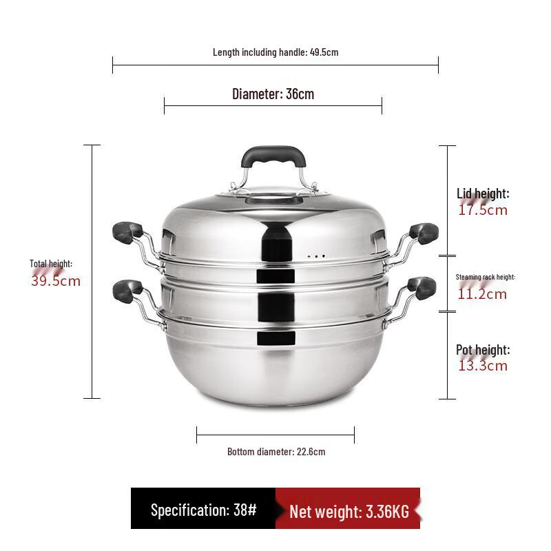 Lilang Multi-functional Stainless Steel Wok Steamer