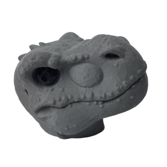 Dinosaur Head Squirrel Feeder Squirrel Feeder Fun Dinosaur Holds серый