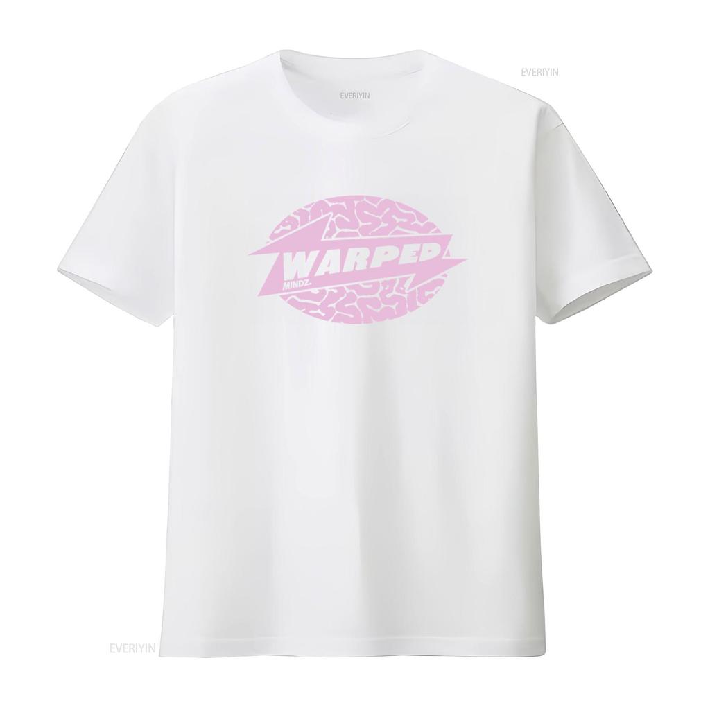 Warped Mindz Stylish T Shirt with Warp Records House Music Techno Aphex Twin Edm Print vintage Washed graphic Soft homme