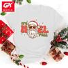 Funny Christmas Santa Claus Print Cotton T Shirt Womens Unisexs Casual Short Sleeve Shirt Fashion Clothing Hip Hop Unisex Tops Tees