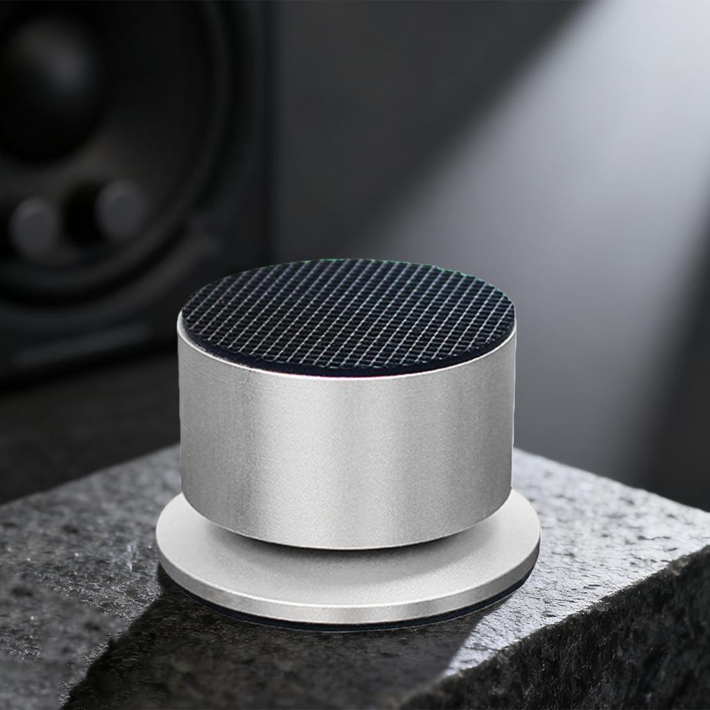 Universal Spring Loaded AntiVibration Pad for Speakers Aluminum Construction NonSlip Rubber Base