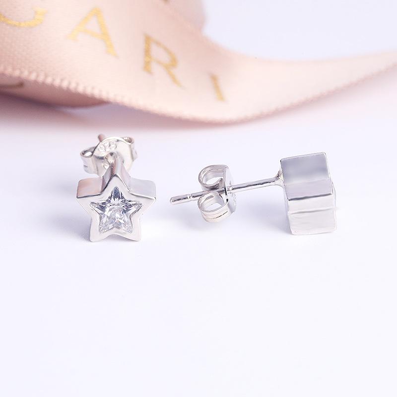Jewelry Mixed Batch, High-Grade Aaa Zircon Rose Gold Stud Earrings, Flower Earrings.