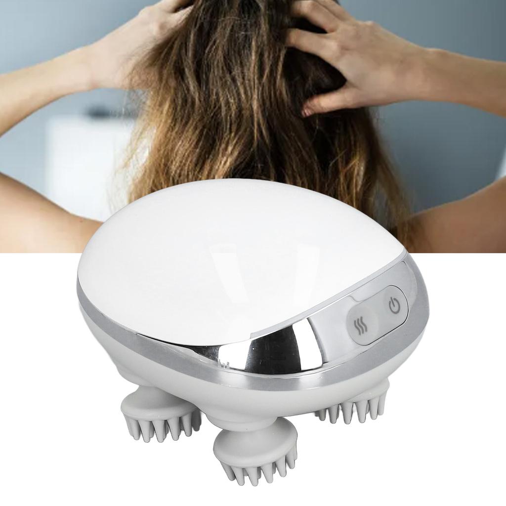 Electric Scalp Massager Portable Rechargeable Hair Scalp Massager IPX7 Waterproof  Scratcher wit