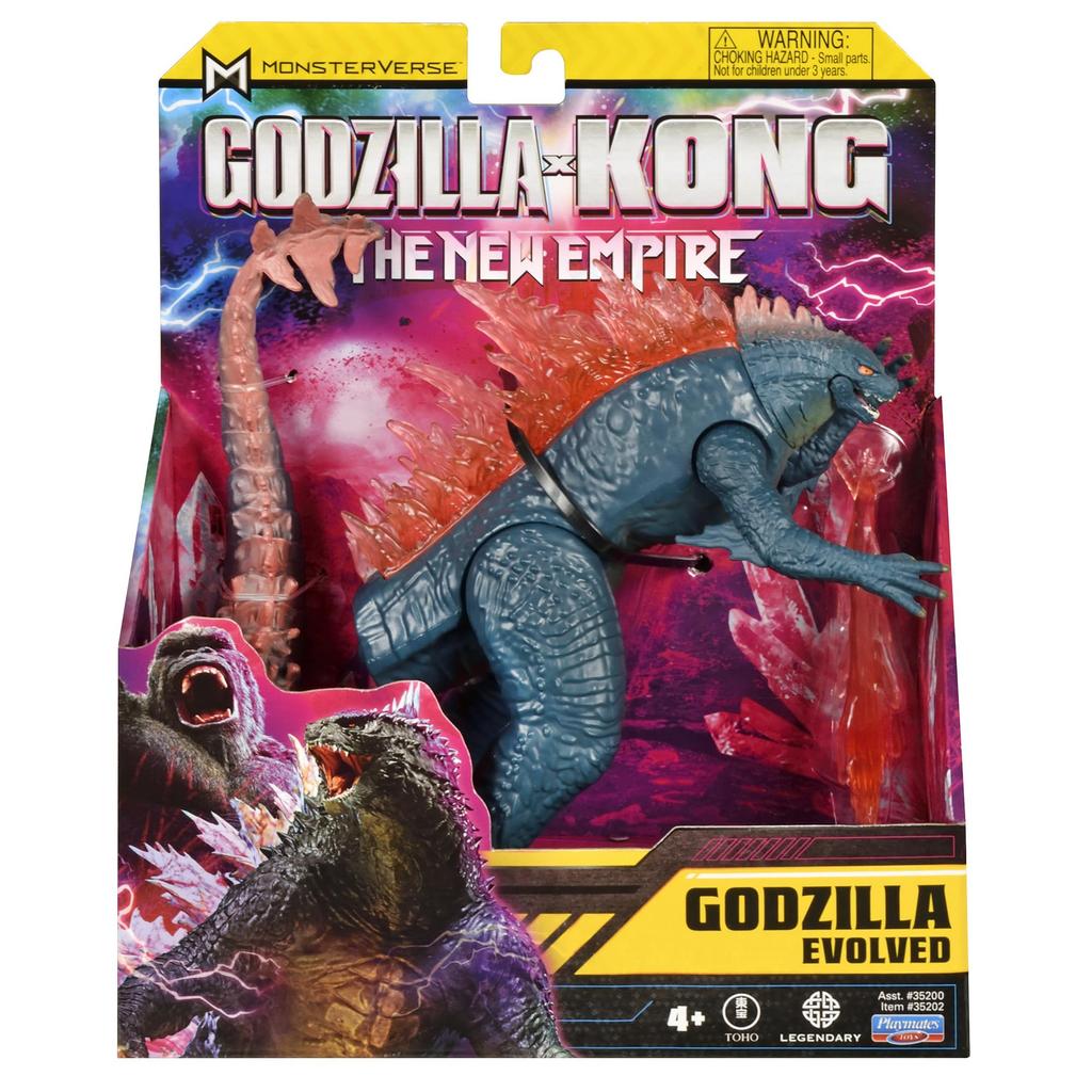 Playmates Toys Godzilla X Kong Godzilla Evolution Heat 35202 6-inch (with Ray),