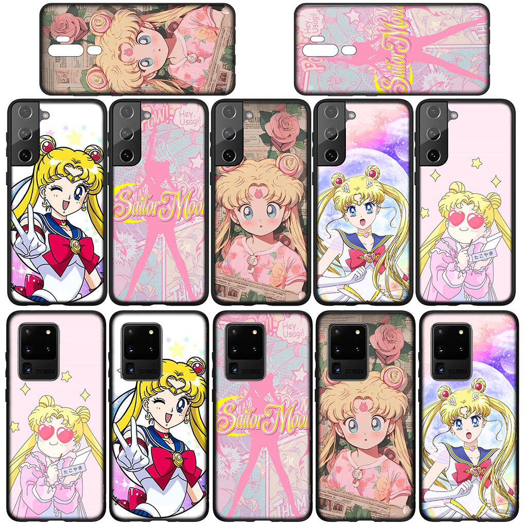 Hülle für iPhone 17 16 15 Xiaomi Poco Redmi Note 14 13 12 11 Pro Max 9 16e Samsung Galaxy S25 S24 S23 OPPO Huawei Sailor Anime Moon Niedliche Handyhülle