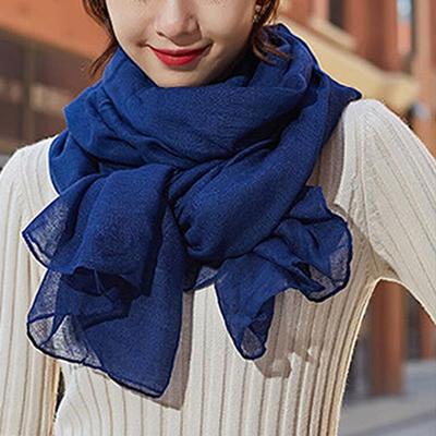 Women Native Style Windproof Scarf Shawls Wraps Solid Color Warm Scarves Winter Spring Gift