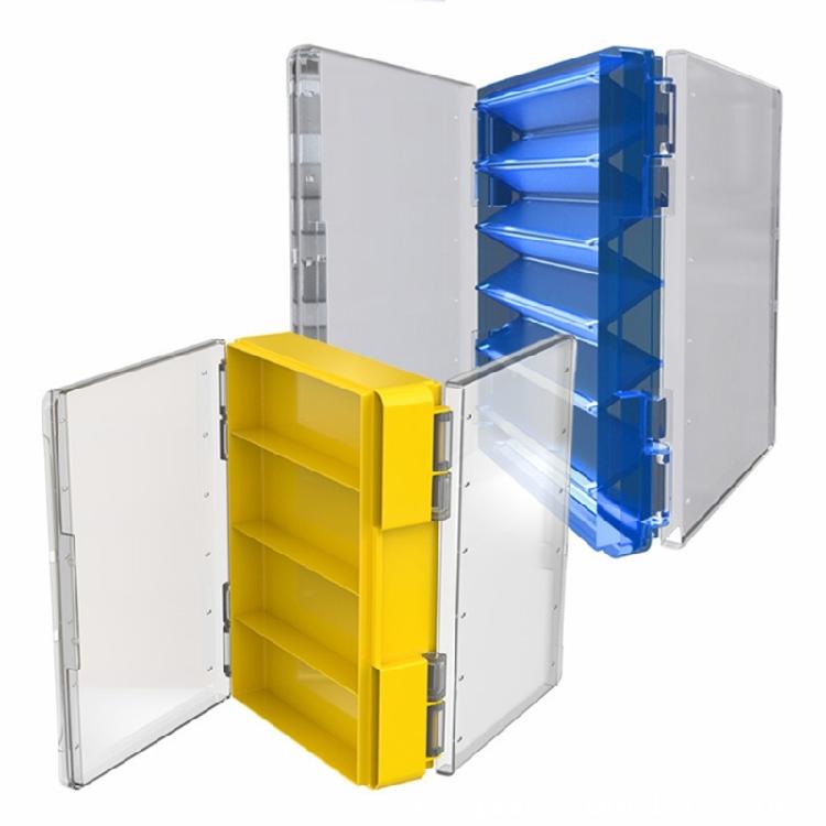 Outdoor-Angelwerkzeugkasten Tragbarer Angelköderkasten Angelwerkzeug Köder Köderbox Doppelseitige Köder Köder-Organizer