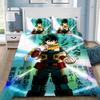 Japan Anime My Hero Academia Bedding Sets Exquisite Bed Supplies Duvet Cover Bed Comforter Set Bedding Set Luxury Birthday Gift