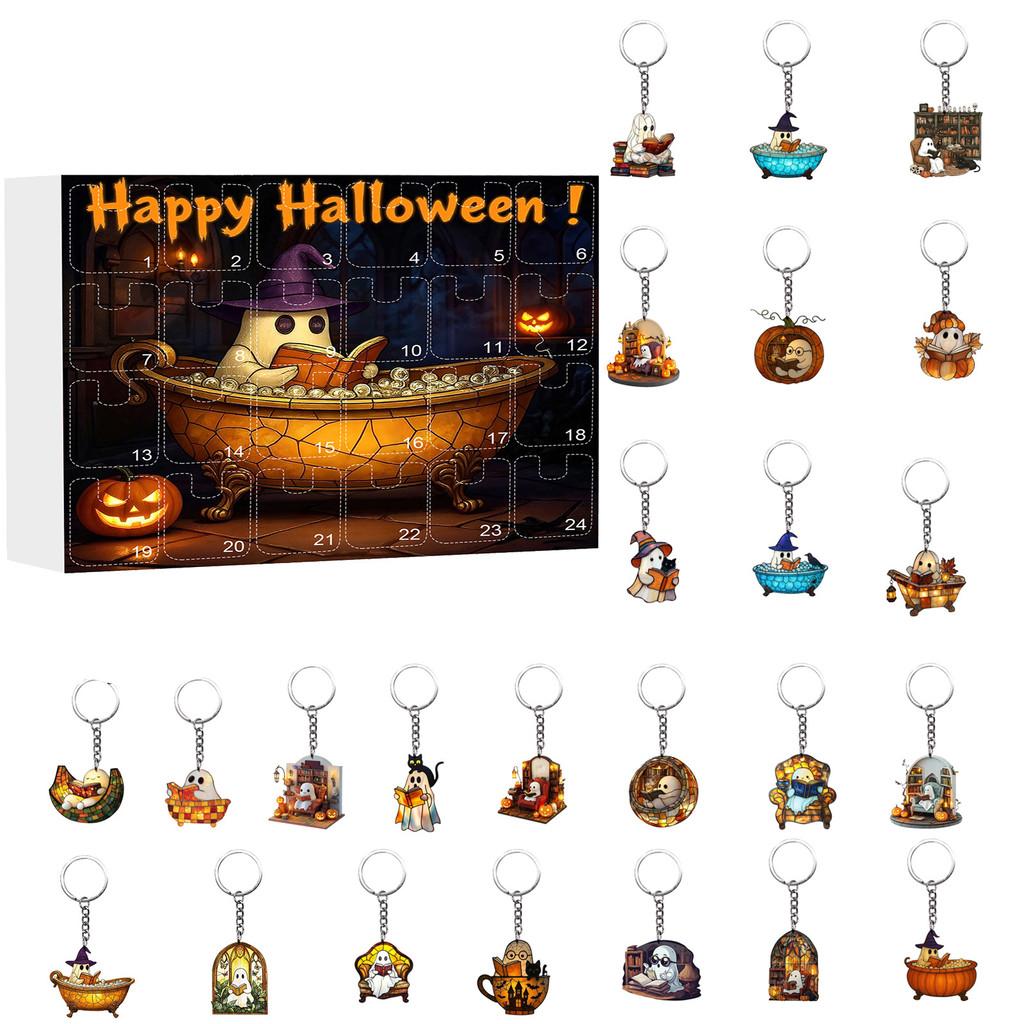 Halloween Ghost Keychain Series With Acrylic Material For Party Decor And Collectors