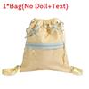 Lightweight Bowknot Backpack Solid Color Itabag Bucket Bag Fashion Gift Casual