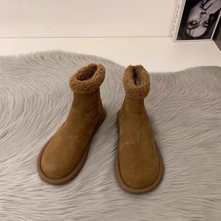 

Ретро верхняя одежда зимние теплые бархатные хлопковые ботинки универсальные ботинки на толстой подошве женские ботинки пушистые ботинки короткие ботинки Мори зимние ботинки женские 40 хаки