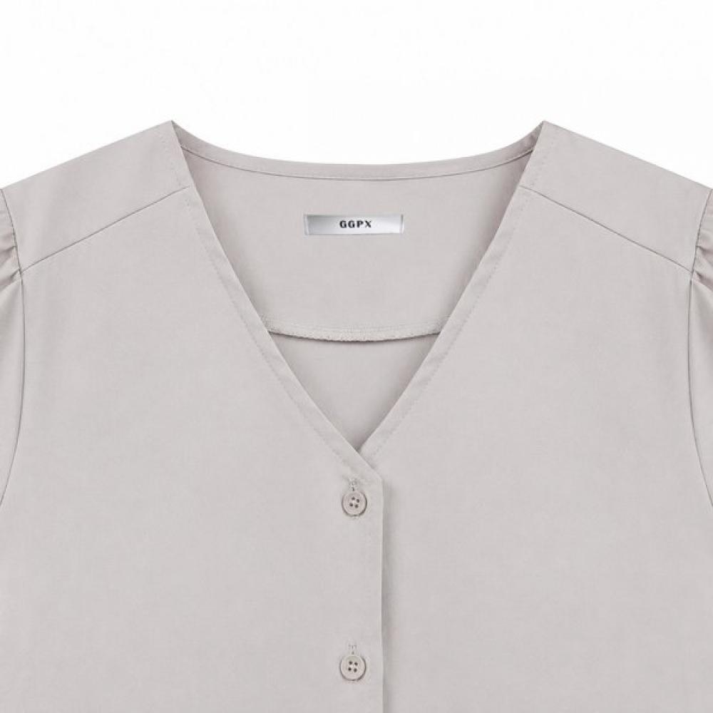 GGPX New York V Neck Plain Office Look Two Piece Gq8st008f