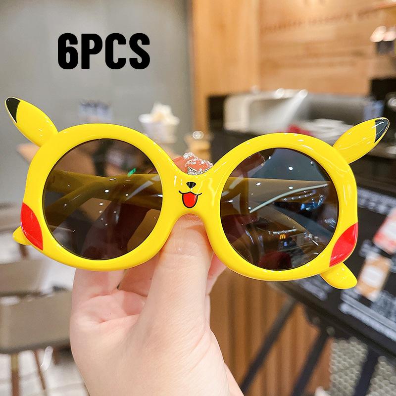 2PCS Kids Cartoon Sunglasses UV400 Protection Boys Girls Outdoor Sun Glasses Cute Classic Eyewear
