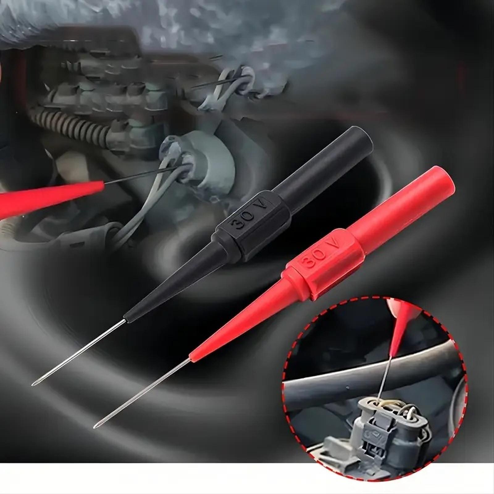 

Multimeter Test Leads Sharp Needle Probes 0.62mm for Automotive Circuit Testing Car Tools one size