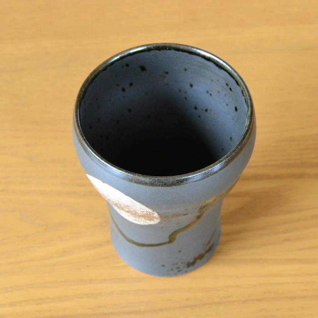 Retirement Gift, Shochu Cup, Retirement Gift with Gratitude, Full Moon, Fuku Kasumi, Black, Free Cup, Arita Ware, Made In Japan, For Gifts, Comes In