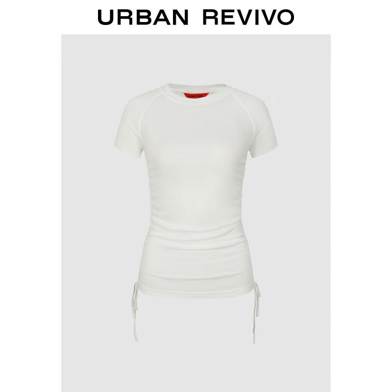 UR2025 Women s Pleated Drawstring T-Shirt S