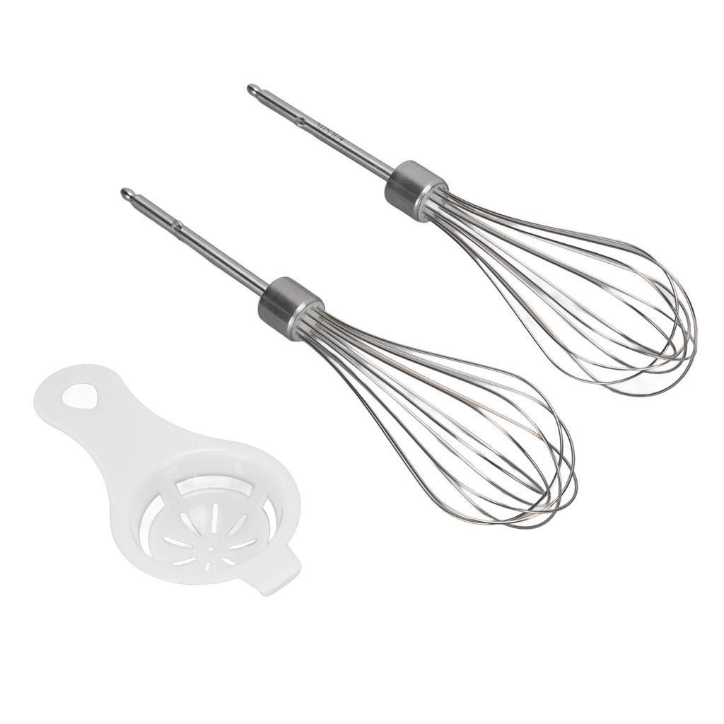 Hand Mixer Beaters Replacement Parts Easy To Install Stainless Steel Beater Attachments with Egg Separator
