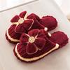 Wedding cotton slippers female festive red pair of wedding men dowry wedding room for newlyweds autumn and winter