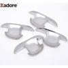 Side Door Handle Bowl Cover Trim For Kia Sportage 2005 2006 2007 2008 2009 2010 Chrome Car Door Handles Cup Overlay Accessories