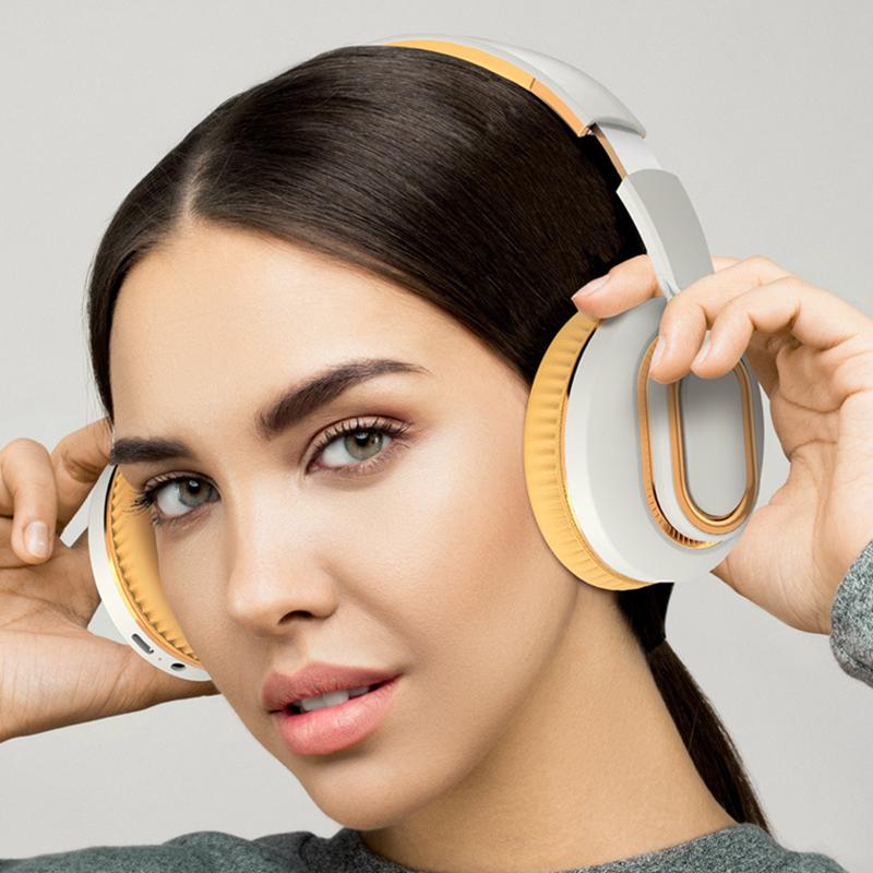Wireless Headphone 16 Hours Calling Time Headset Large Capacity HiFi Subwoofer Bass With HD Mic CVC Noise Cancel Earphones