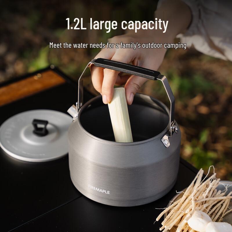 FIRE-MAPLE Chef T4 1.2L Non-stick Outdoor Cooking Pot and Kettle